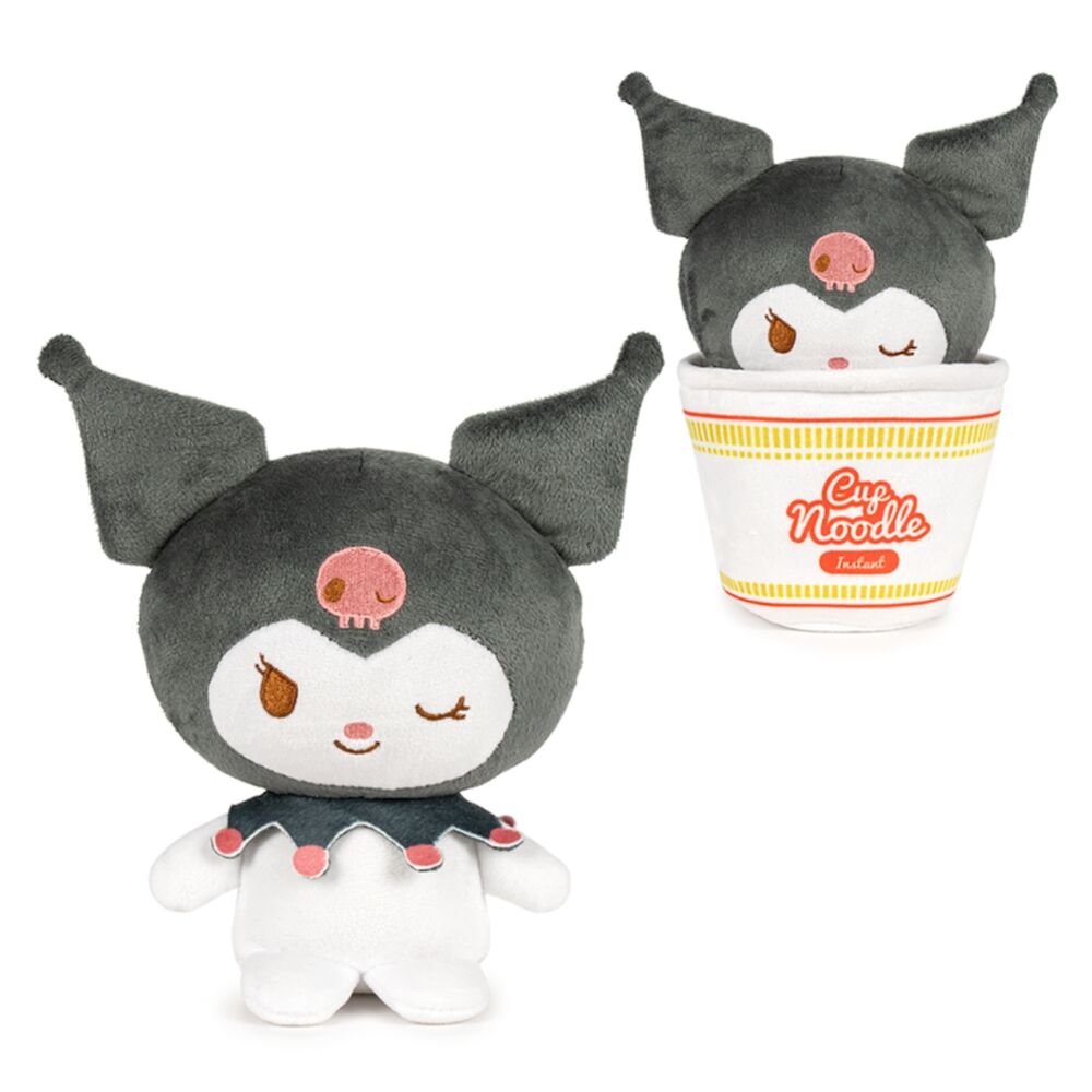 Hello Kitty & Friends Cup Noodles Kuromi peluche